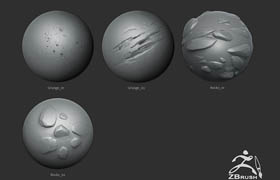 Gumroad - Zbrush - 18 Stylized Rock Brushes + 3 Ztool rock meshes and mini tutorial