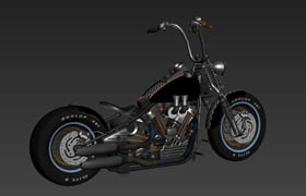 Moto Hybrid Knucklehead - 3dsmax & .obj