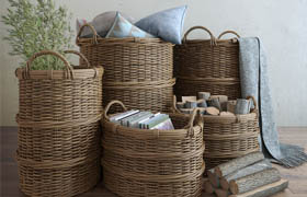 Basket with handles