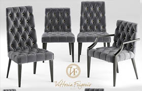 Table and chairs Vittoria Frigerio