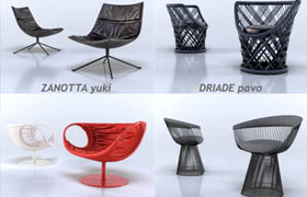 VizPeople：Free 3d Models Armchairs