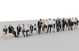 RenderPeople - Business people x20