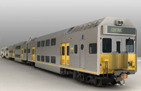 TurboSquid - EMU City Rail K Set Passenger Train