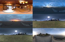 Interior & Exterior Panoramic HDRI Maps