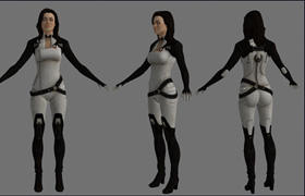 Miranda from Mass Effect 2 Lightwave & FBX