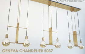 Fixtures and Geneva Chandelier Pendant by Fuse Lighting