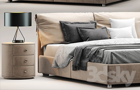 Bed flou Letto Nathalie