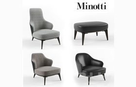 Minotti - Leslie armchair set