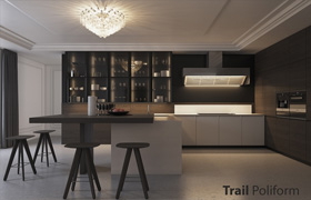 Kitchen Poliform Varenna Trail (vray, corona)