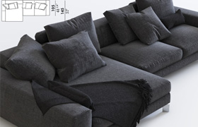 Corner sofa Busnelli