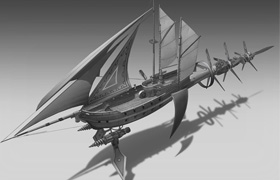 Foundation Patreon - Bundle - Final Fantasy Inspired Airship