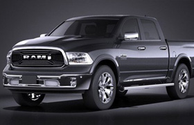 Dodge RAM 1500 Laramie Limited 2015 - Vray - 3D Model