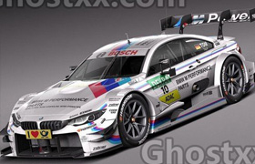 BMW M4 DTM 2015 Race Car - 3D Model