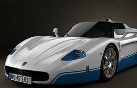 Maserati MC12 - Vray - 3D Model