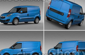 Opel Combo SWB Cargo 2015 - 3D Model