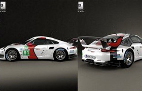 Porsche 911 Carrera (991) RSR 2013 - 3D Model