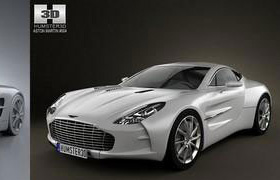 Aston Martin One-77 2010 - Vray - 3D Model