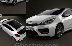 Kia Pro Ceed GT 2014 - Vray - 3D Model