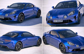 Renault Alpine A110 2018 - 3D Model