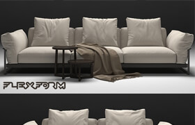 2 Sofas FLEXFORM ZENO LIGHT