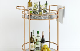 bar cart pottery barn