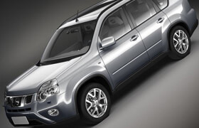 Nissan X-Trail - Vray - 3D Model