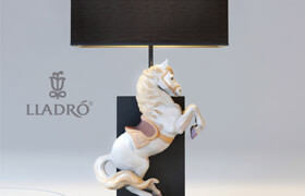 Table Lamp Lladro Courbette