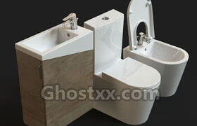 urb y plus sanitaryware free model 3d model