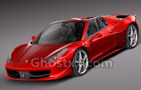 Ferrari 458 Spider 2013 - 3D Model