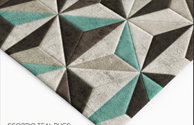 Scorpio Teal Rug