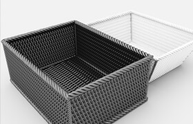 Bamboo Basket - 3d model