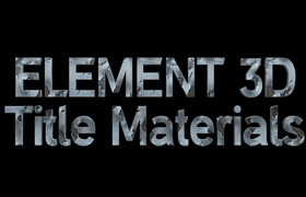 Element 3D Title Materials