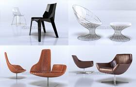 VizPeople - 3d Models Armchairs 2