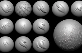 Cuberush – JJE Fur Brushes for Zbrush