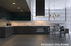 Kitchen Poliform Varenna Phoenix 3 (vray, corona)