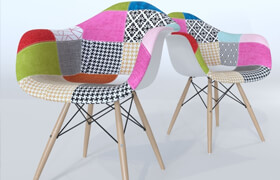 Chair Eames DAW Patchwork