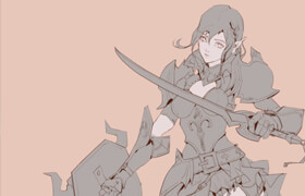 Yu Cheng Hong - Fantasy Character Drawing (Line Art)