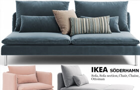 Sofas, chairs, couch, ottoman Ikea SODERHAMN