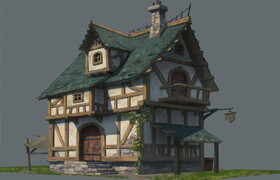 Gumroad- Yu Cheng Hong - Medieval Building Color Render