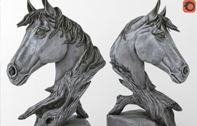 Horse Head Sculpture