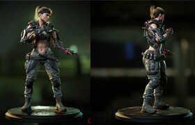 Artstation - Sonya Blade Fight Stance - Viewer