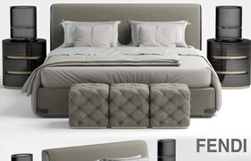 Bed fendi Soho Bed