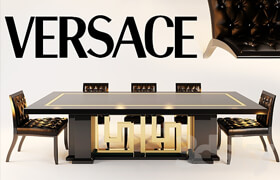 versace chair SHADOW, DINING TABLES CARTESIO