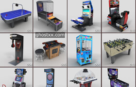 DigitalXModels - 3D Model Collection - Volume 25 ARCADE GAMES