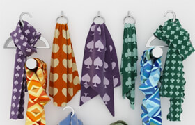 Set scarf hangers