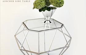 EICHHOLTZ ASSCHER SIDE TABLE with Silv by Gervasoni