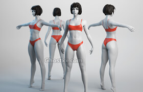 Cubebrush - Female Basemesh 02 - 3dmodel