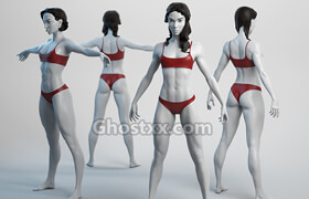 Cubebrush - Female Basemesh 07 - 3dmodel