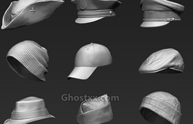 Cubebrush - set of headwear part 1 v1