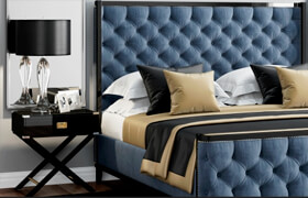 Bed LuXeo USA Kensington Queen Tufted